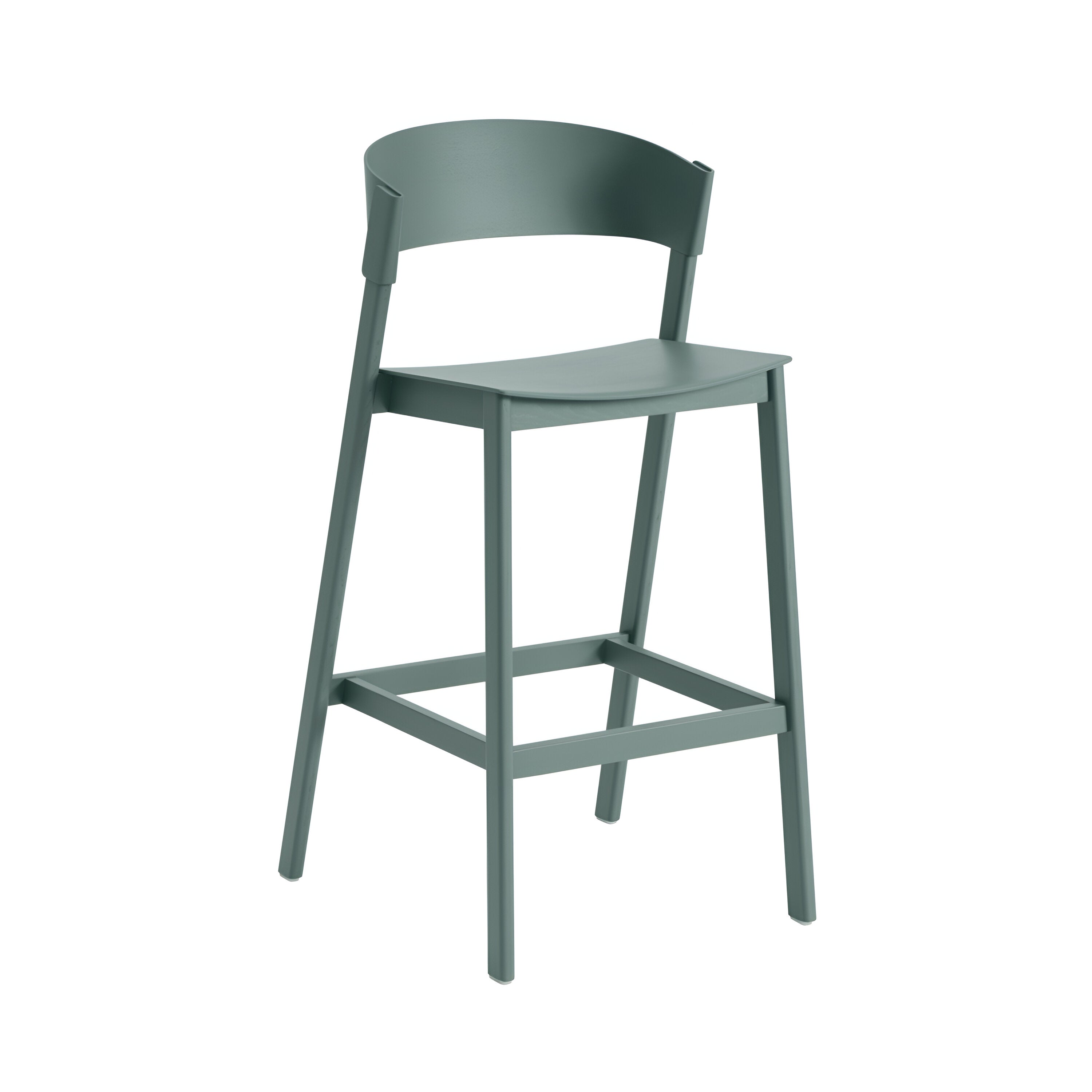 Cover Bar + Counter Stool: Bar + Green + With Footrest