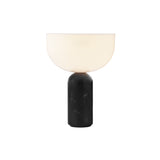 Kizu Portable Table Lamp: Black Marble