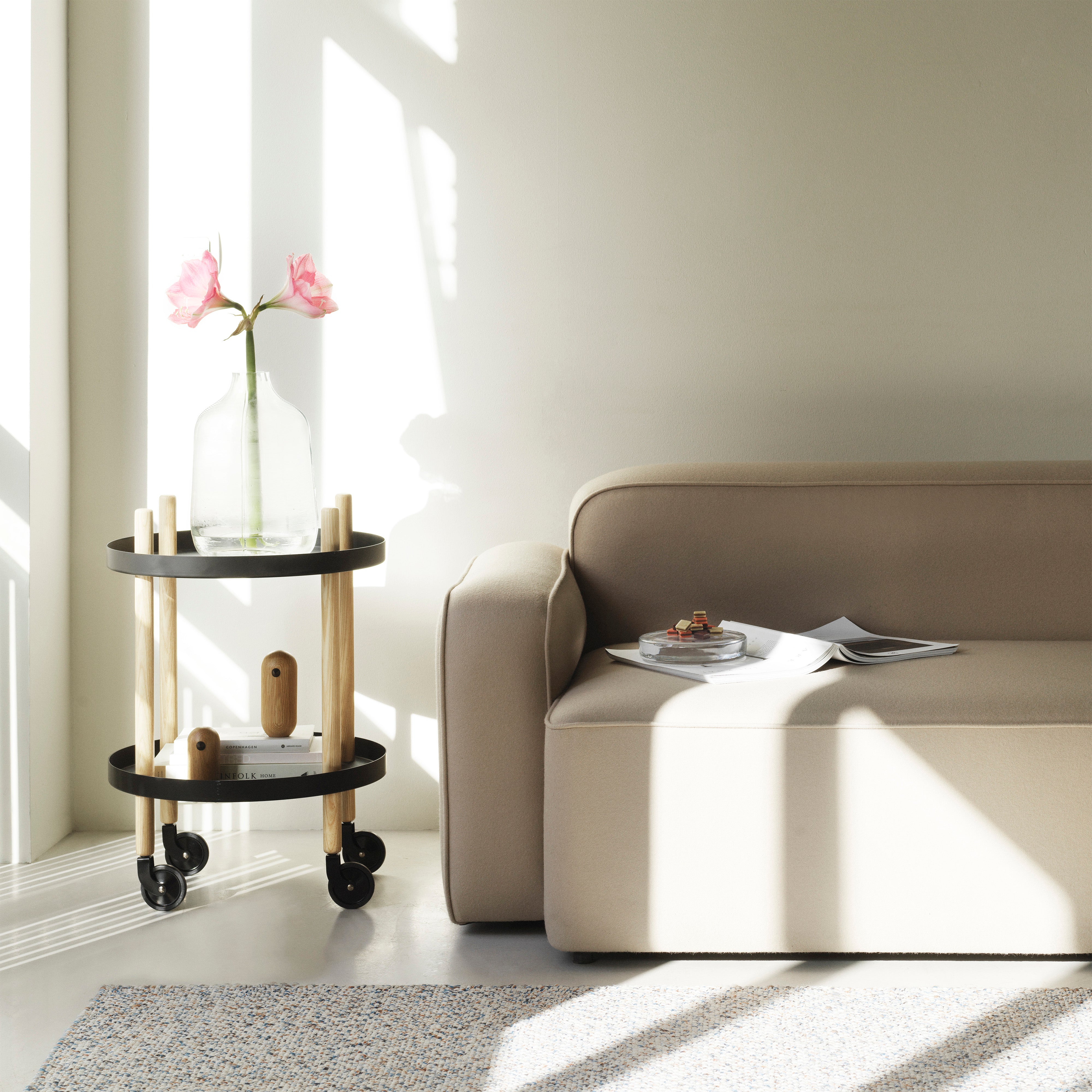 Block Table Cart: Round