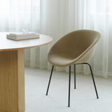 Mat Armchair: Steel Base + Fully Upholstered