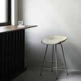 Mat Bar + Counter Stool: Steel Base + Front Upholstered