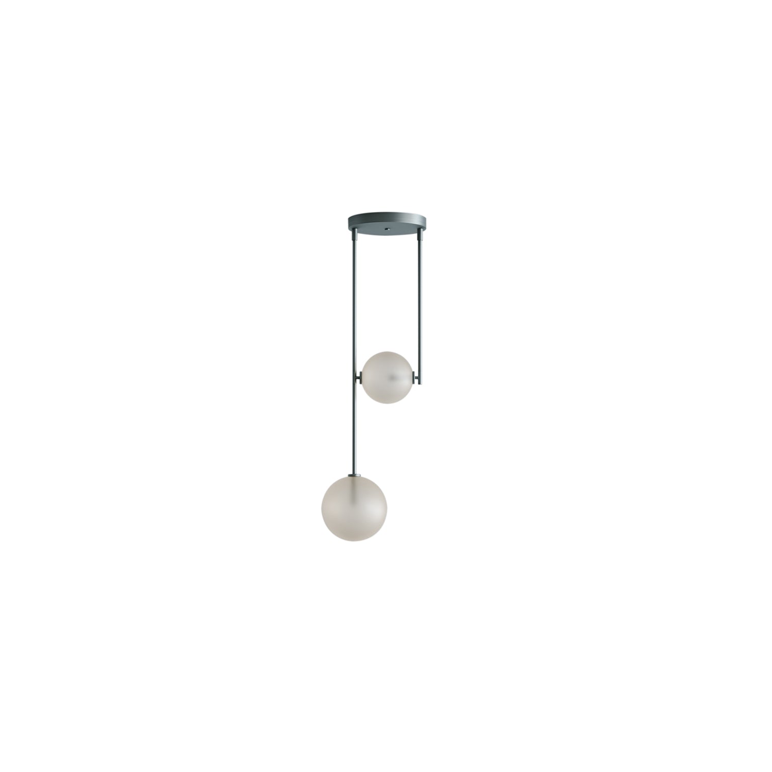 Equalizer: 2 Piece Pendant: Olive Anodize + Cream