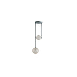 Equalizer: 2 Piece Pendant: Olive Anodize + Cream