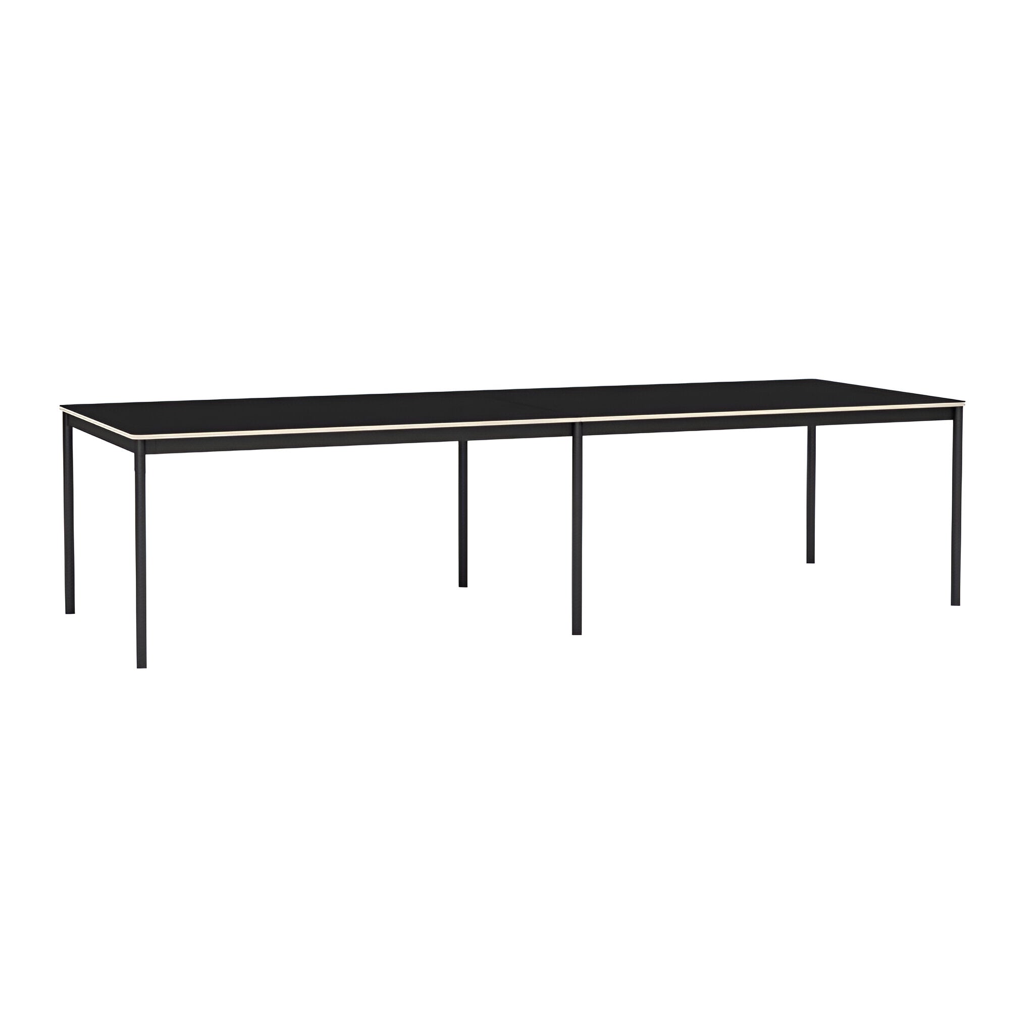 Base Table: Large + Black Laminate + Plywood Edge + Black