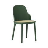 Allez Chair: Molded Wicker + Park Green + Polypropylene
