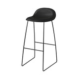 3D Bar + Counter Stool: Sledge Base + Bar + Black Stained Oak + Black Semi Matt 
