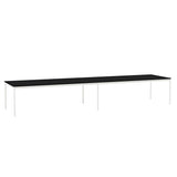 Base Table: Large + Black Laminate + Black ABS Edge + White