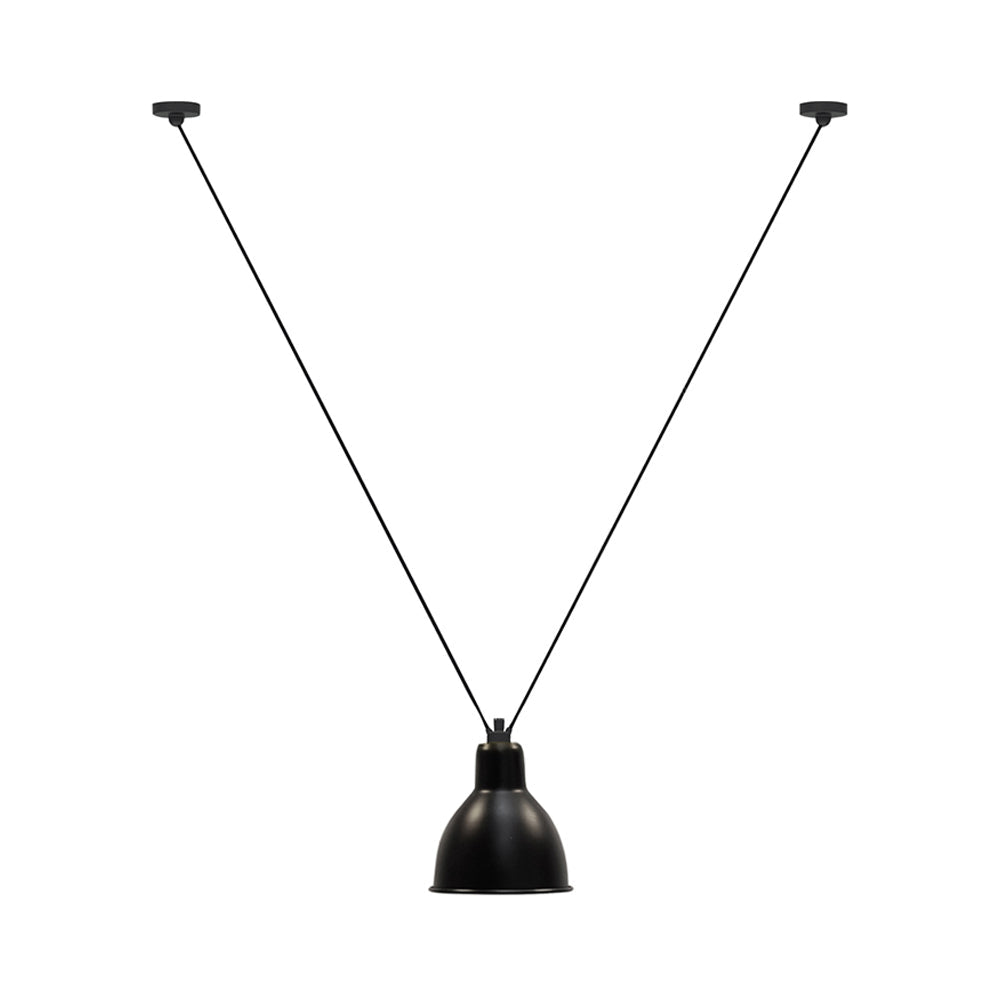 Les Acrobates N° 323 Pendant Lamp: Extra Large + Black + Round