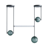 Equalizer 4 Piece Linear: Black Anodize + Smokey Green