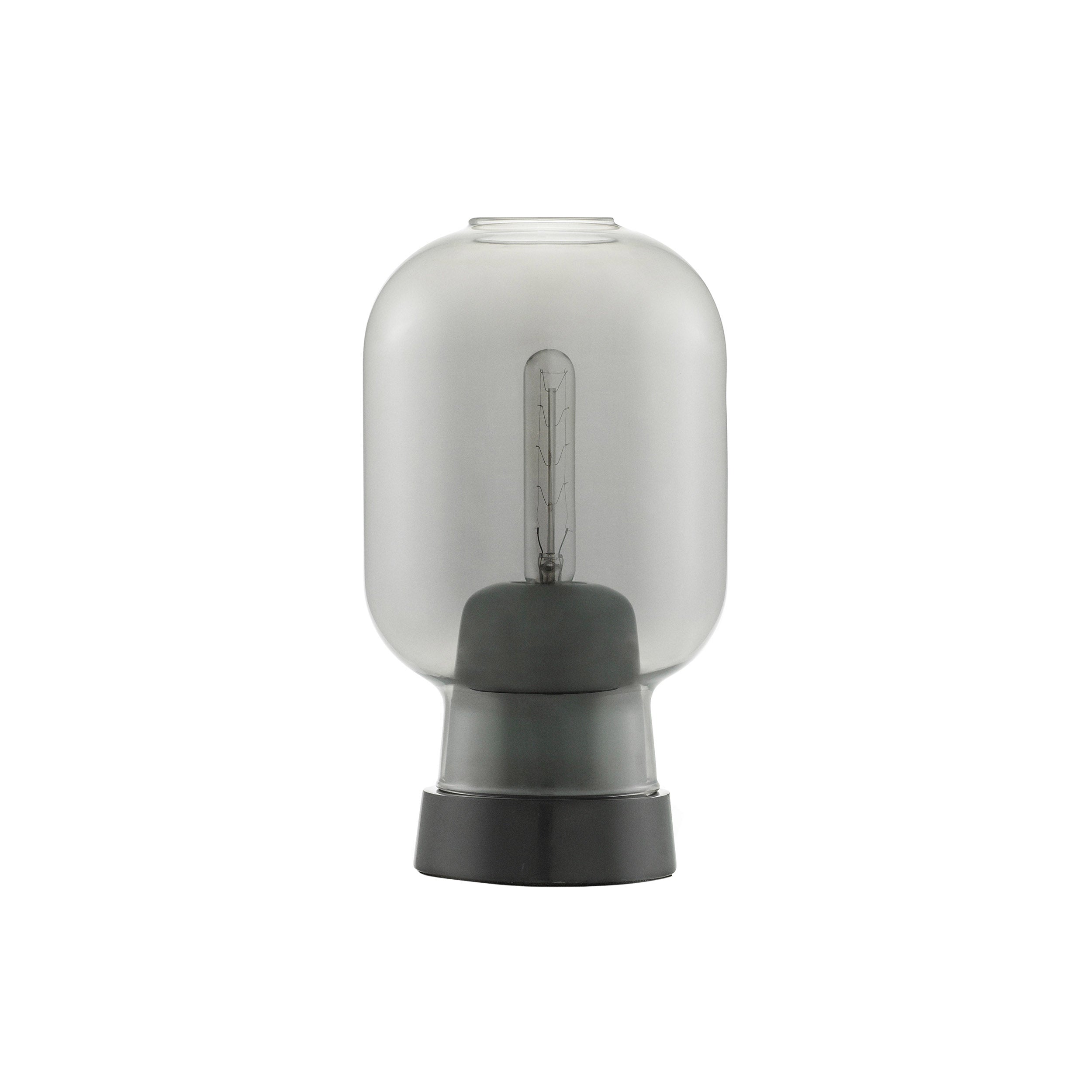Amp Table Lamp: Smoke + Black
