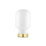 Amp Table Lamp: White + Brass