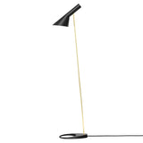 AJ Floor Lamp: Black + Brass + Black