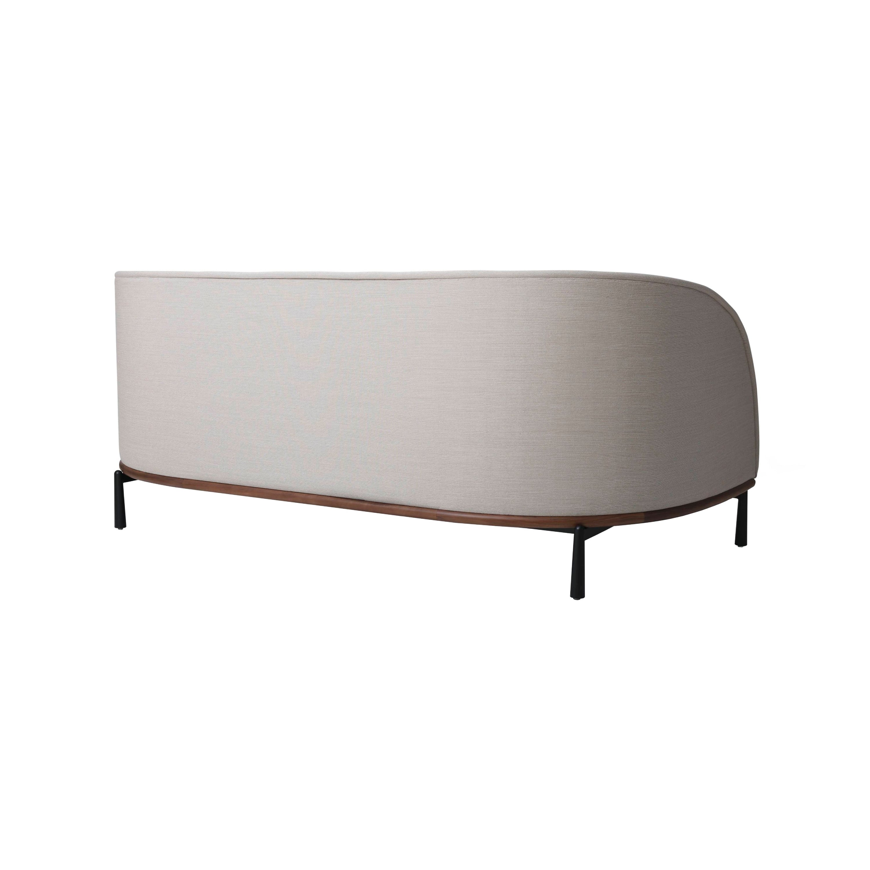 Arc Sofa 3 Seater: Natural Walnut