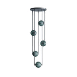 Equalizer 5 Piece Radial: Black Anodize + Smokey Green