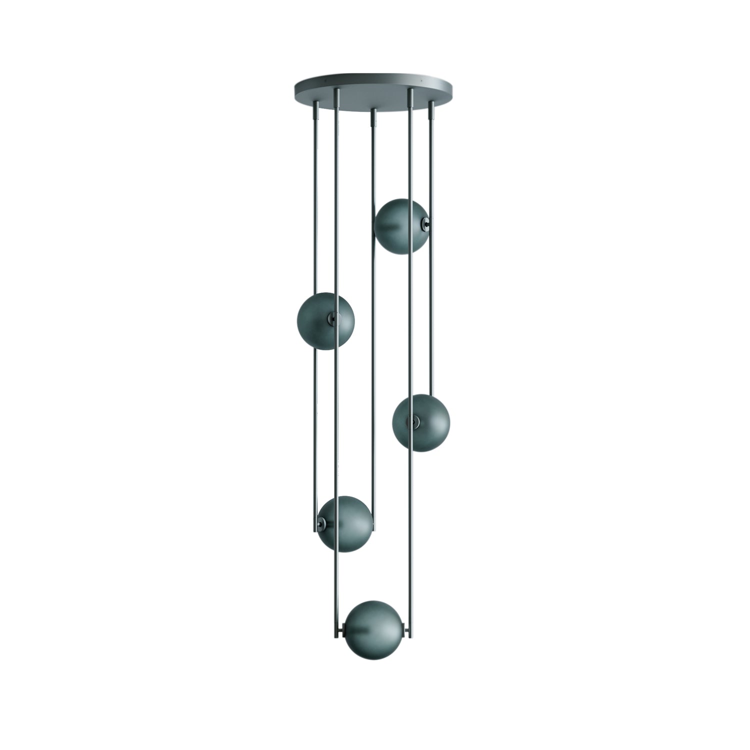 Equalizer 5 Piece Radial: Olive Anodize + Smokey Green