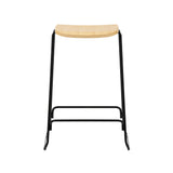 Just Bar + Counter Stool: Bar + Oak + Black