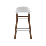 Form Bar + Counter Stool: Walnut Legs + Counter + White