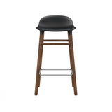 Form Bar + Counter Stool: Walnut Legs + Counter + Black