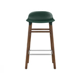 Form Bar + Counter Stool: Walnut Legs + Counter + Green
