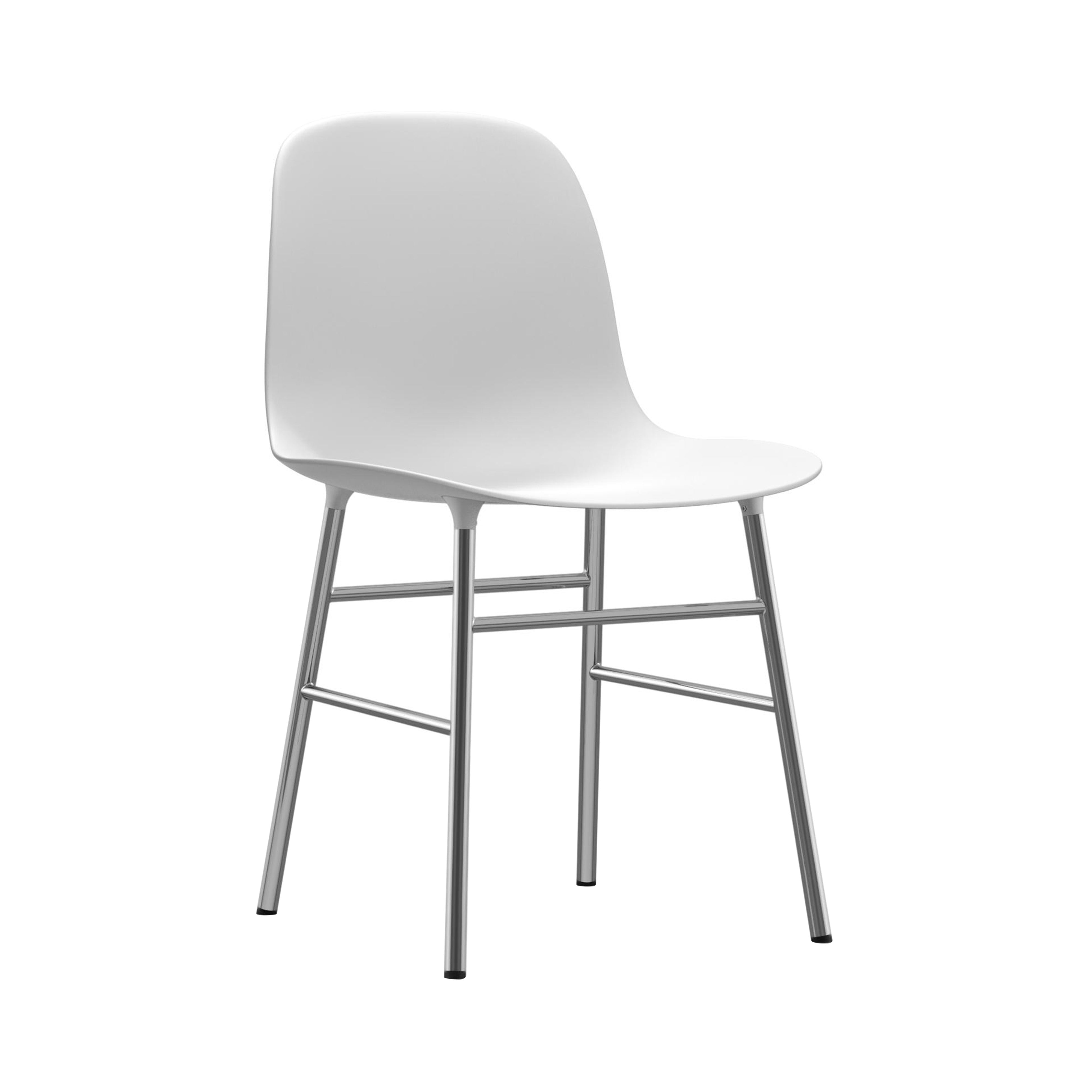 Form Chair: Chrome + White