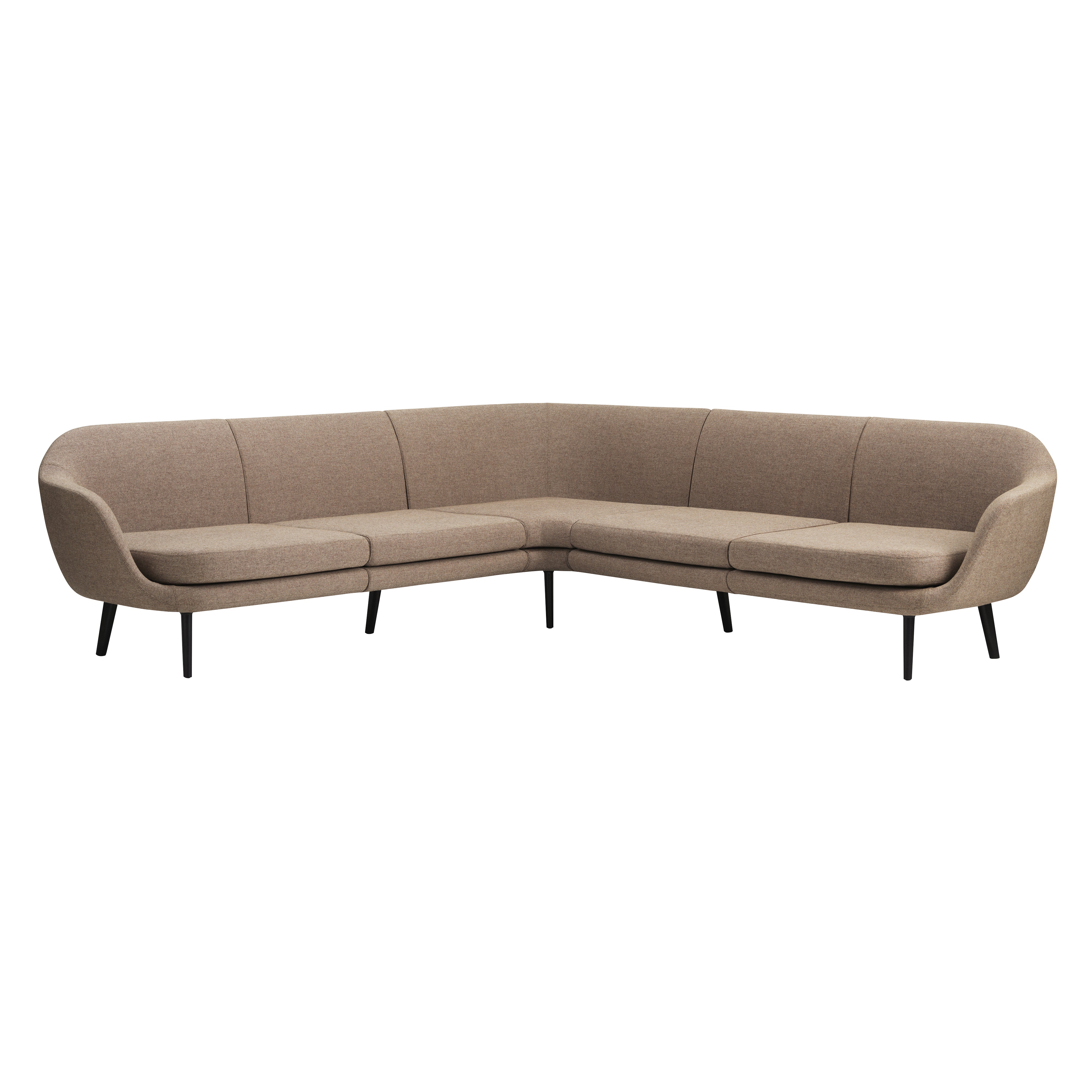Sum Modular Sofa: Black Aluminum Base + Configuration 7