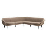 Sum Modular Sofa: Black Aluminum Base + Configuration 7