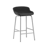 Hyg Bar + Counter Stool: Fully Upholstered + Counter + Grey