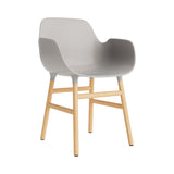 Form Armchair: Walnut or Oak Legs + Warm Grey + Oak