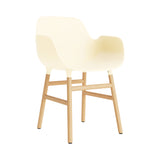 Form Armchair: Walnut or Oak Legs + Cream + Oak