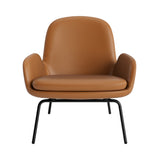 Era Lounge Chair: Low + Metal Base + Black Steel