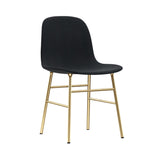 Form Chair: Brass Base + Full Upholstered