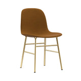Form Chair: Brass Base + Full Upholstered