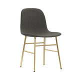 Form Chair: Brass Base + Full Upholstered