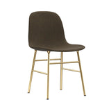 Form Chair: Brass Base + Full Upholstered