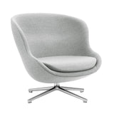 Hyg Lounge Chair Low: Swivel Base + Aluminum + Without Tilt