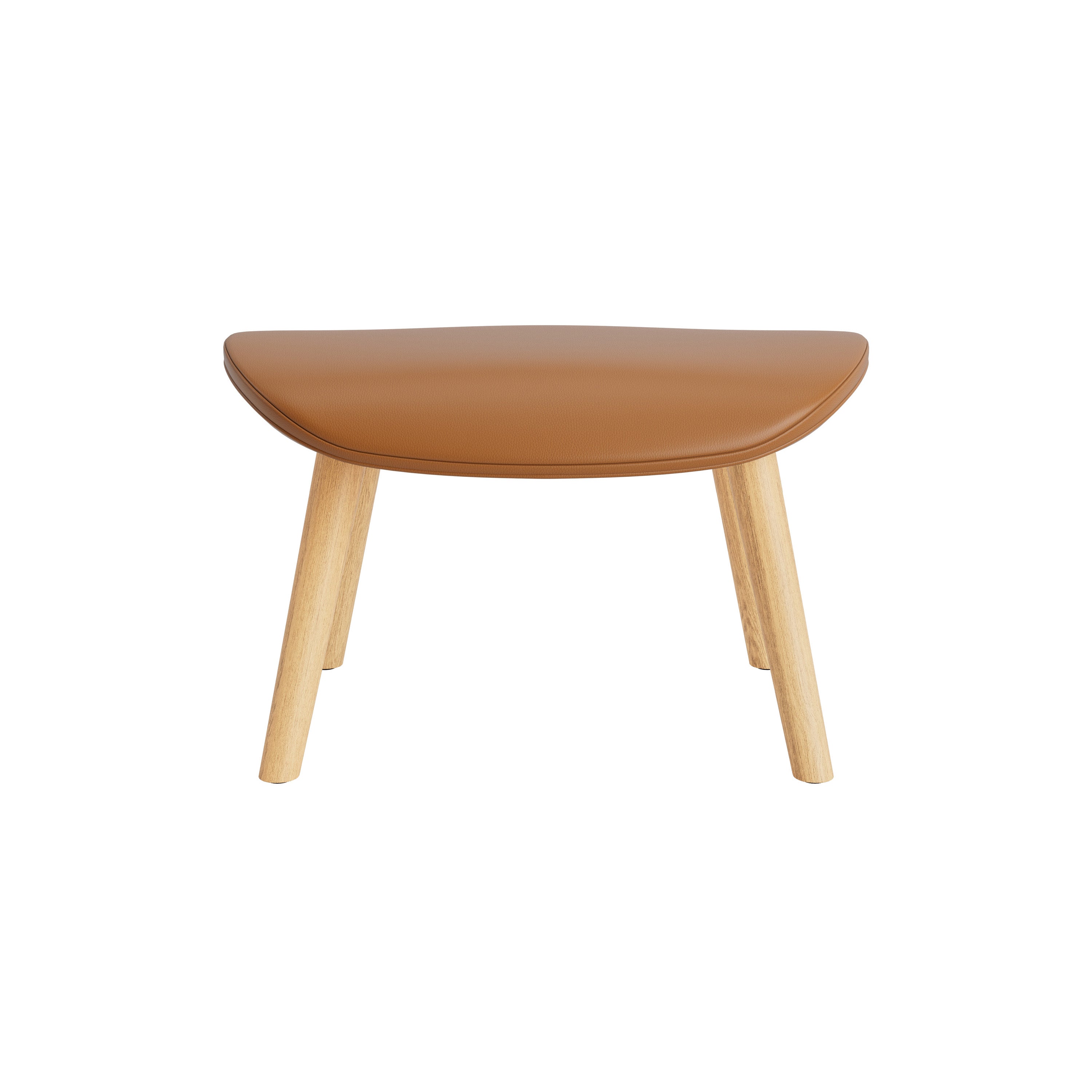 Hyg Footstool: Wood Base + Oak