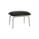 Pad Footstool: Grey Steel + Oak