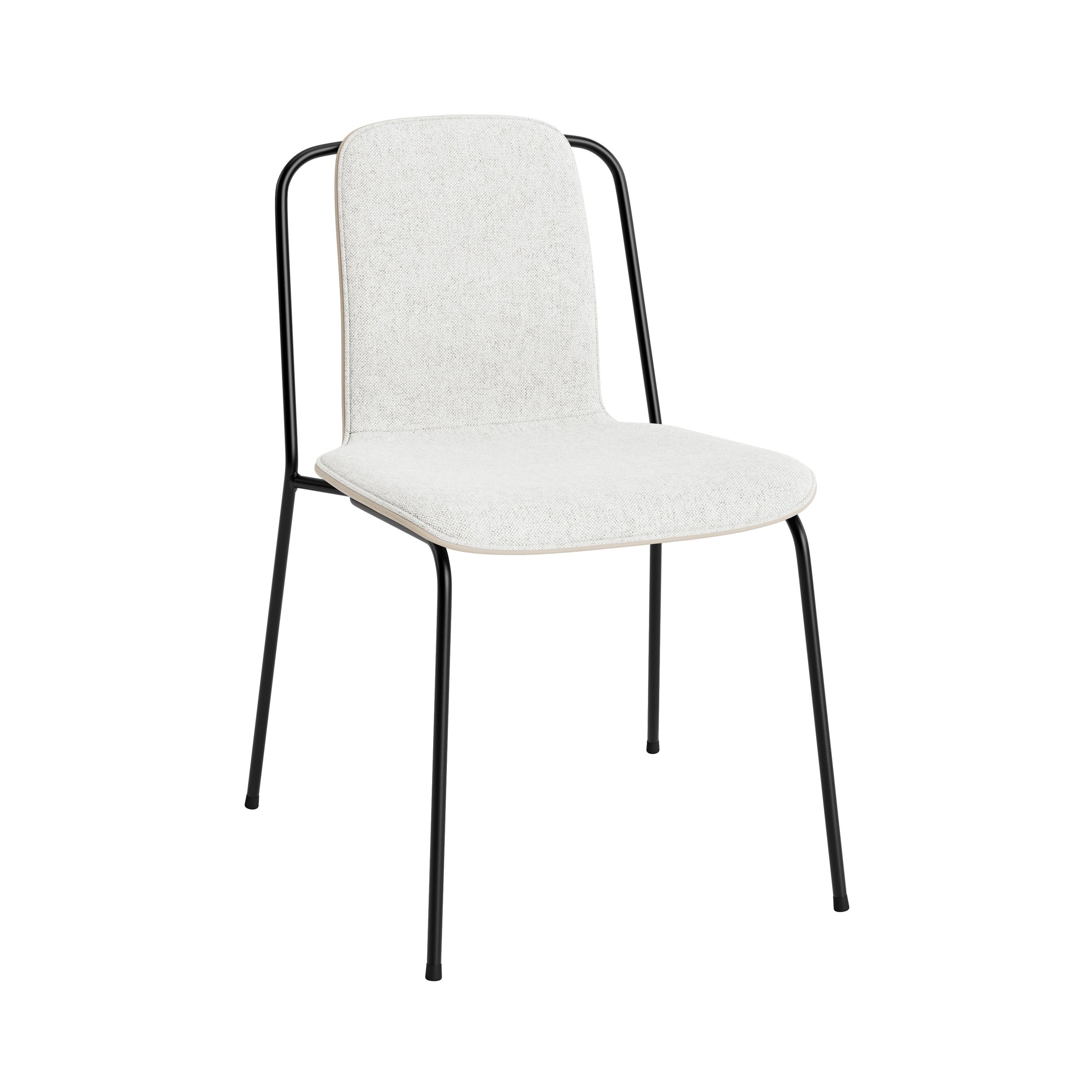 Studio Chair: Front Upholstered + Light Grey