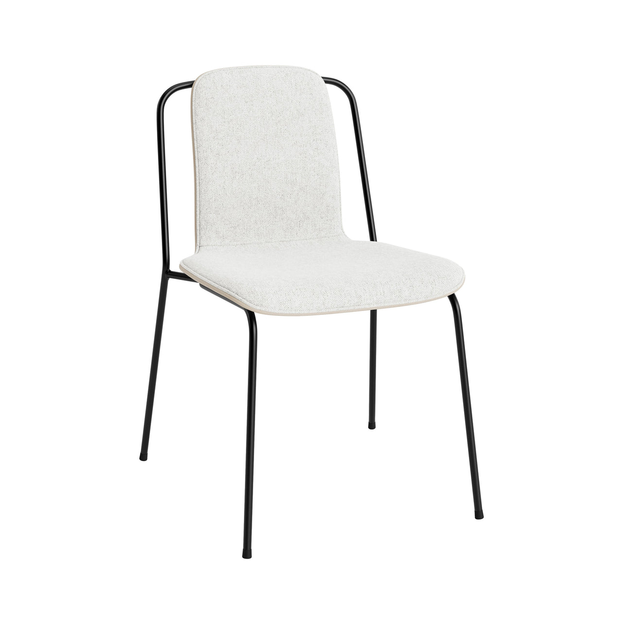 Studio Chair: Front Upholstered + Light Grey