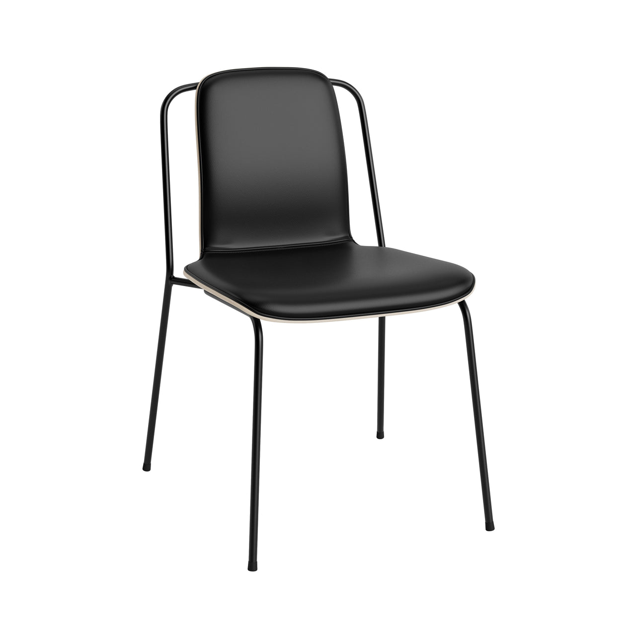 Studio Chair: Front Upholstered + Light Grey