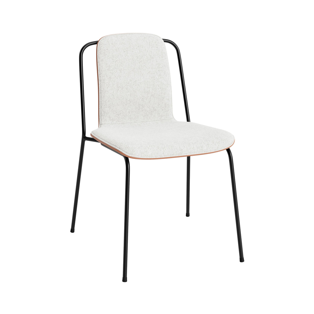 Studio Chair: Front Upholstered + Brown
