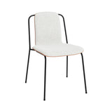 Studio Chair: Front Upholstered + Brown