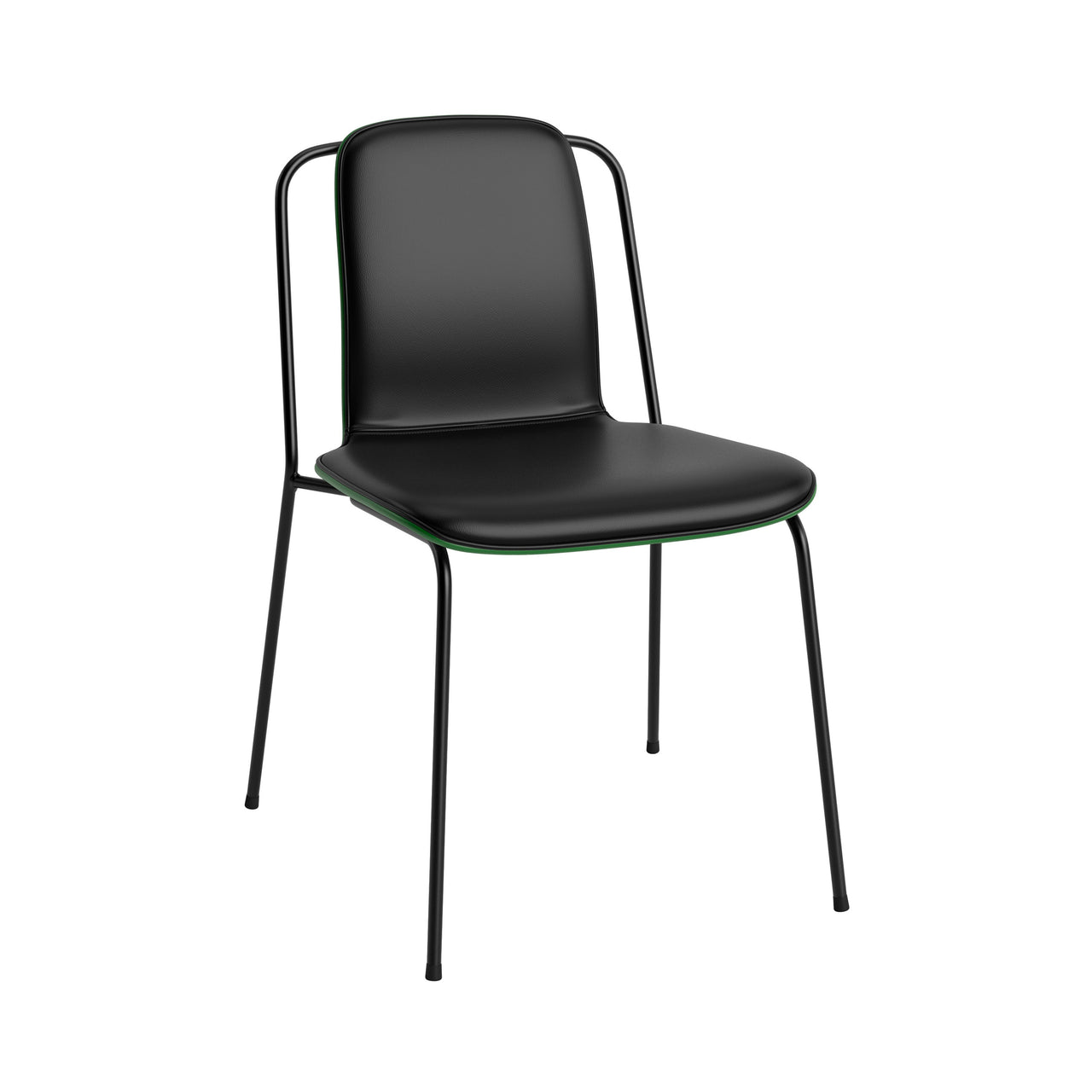 Studio Chair: Front Upholstered + Green