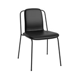 Studio Chair: Front Upholstered + Black