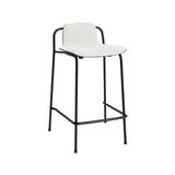 Studio Bar + Counter Stool: Front Upholstered + Counter + Black