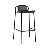 Studio Bar + Counter Stool: Front Upholstered + Bar + Green