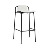 Studio Bar + Counter Stool: Front Upholstered + Bar + Black