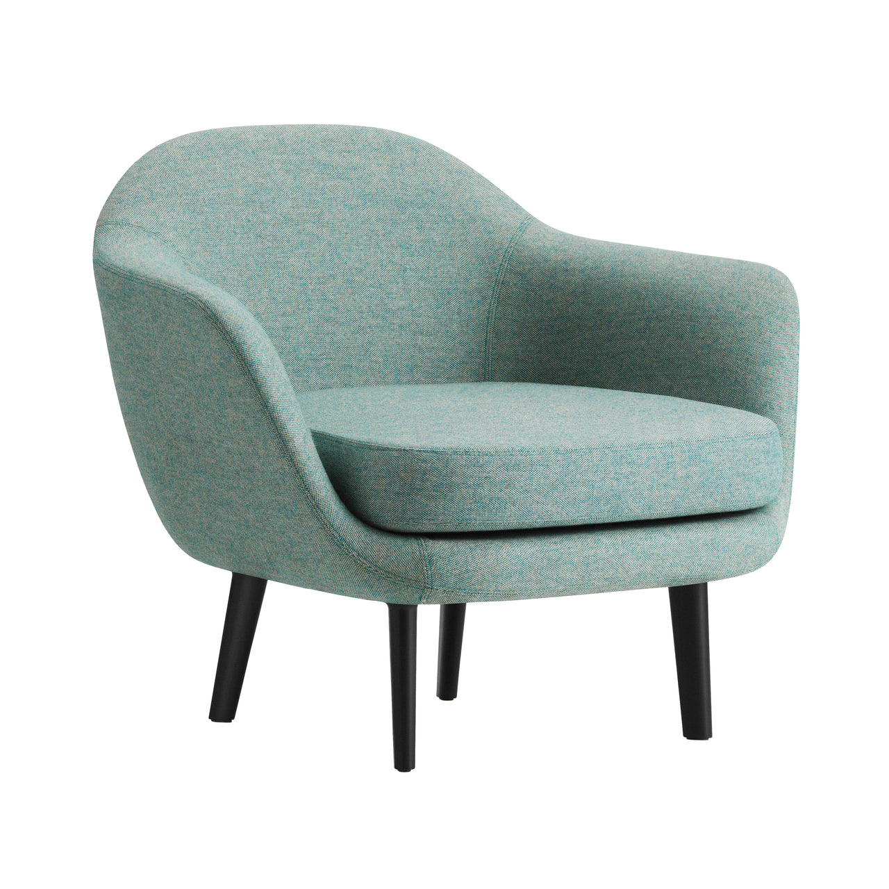 Sum Armchair: Black Aluminum