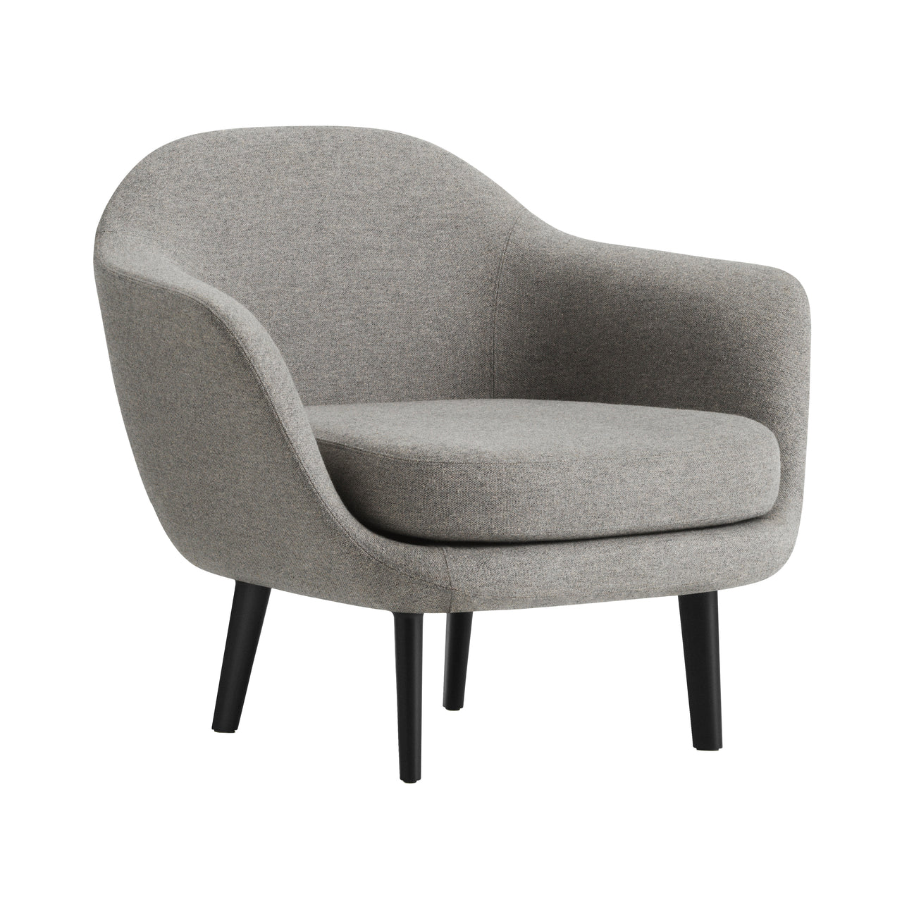 Sum Armchair: Black Aluminum