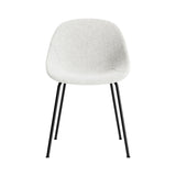 Mat Chair: Steel Base + Fully Upholstered + Black